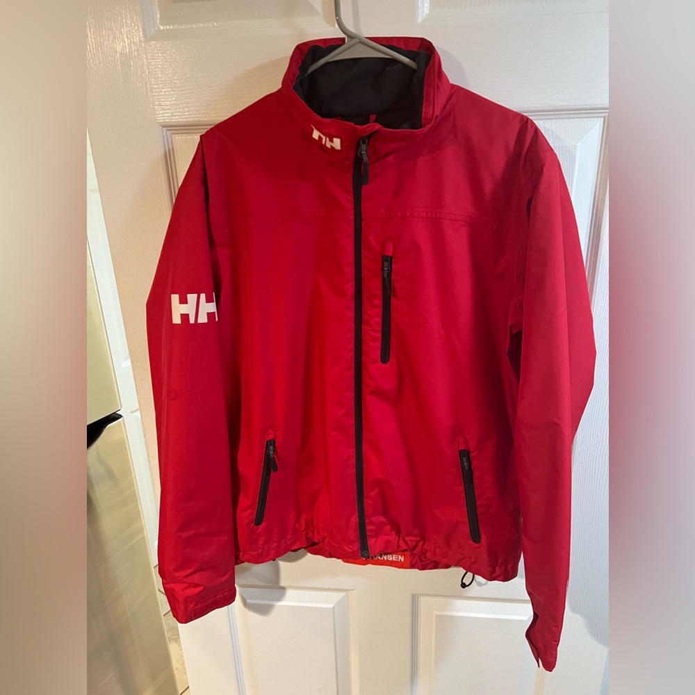 Helly Hansen mid-layer jacket size medium cherry red worn 2-3 times